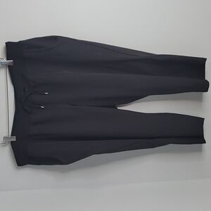 Andrew Marc New York Black Commuter Cropped Pants Cinch Hem SIze 2X